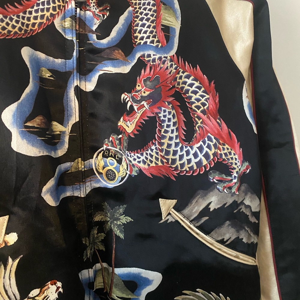Ralph Lauren RRL Silk Bomber Jacket - Picture 6 of 14